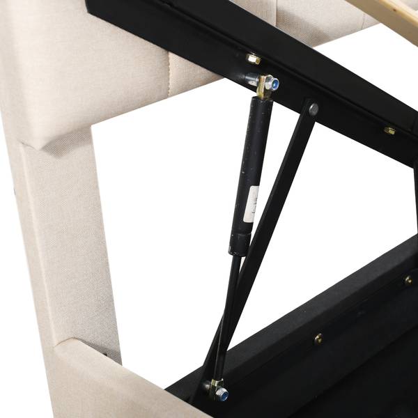 Polsterbett-BB1113 Beige