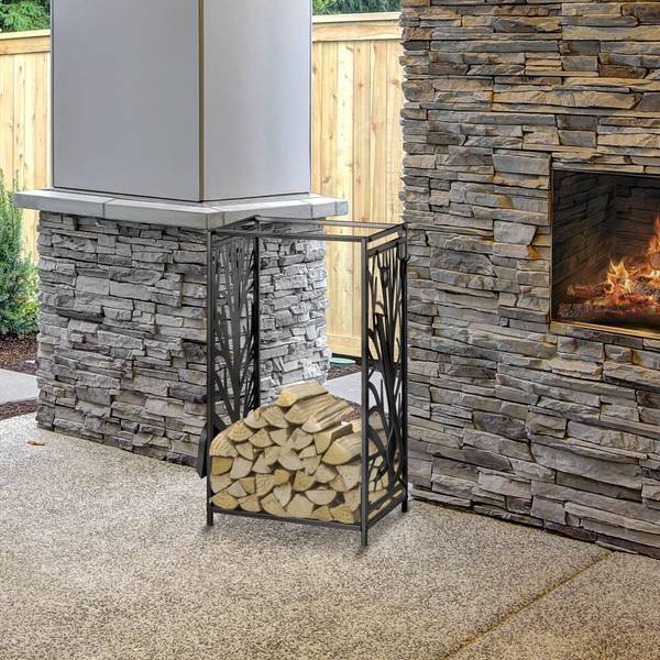Kaminholzständer 842-160 Braun - Stahl - 30 x 70 x 46 cm
