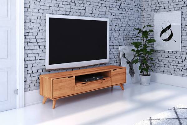 GREG HIFI-Schrank Kernbuche