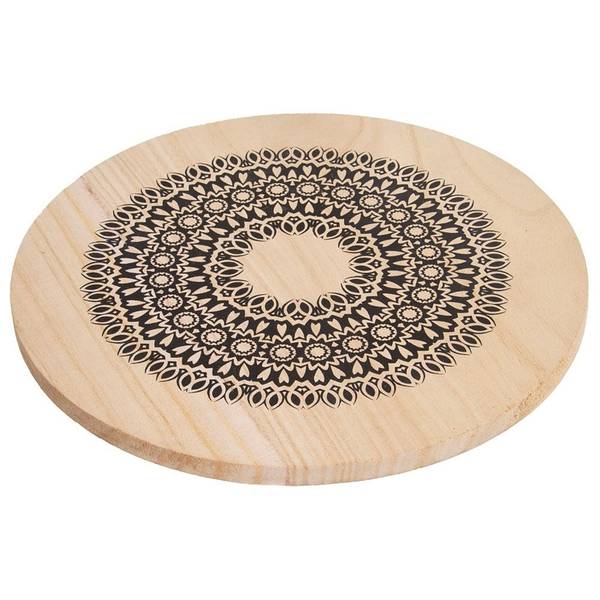 Topfuntersetzer 710778 Beige - Massivholz - 20 x 1 x 20 cm