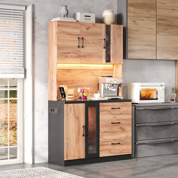 Buffetschrank GLOWNatur Ⅵ Braun - Holzwerkstoff - 105 x 180 x 40 cm