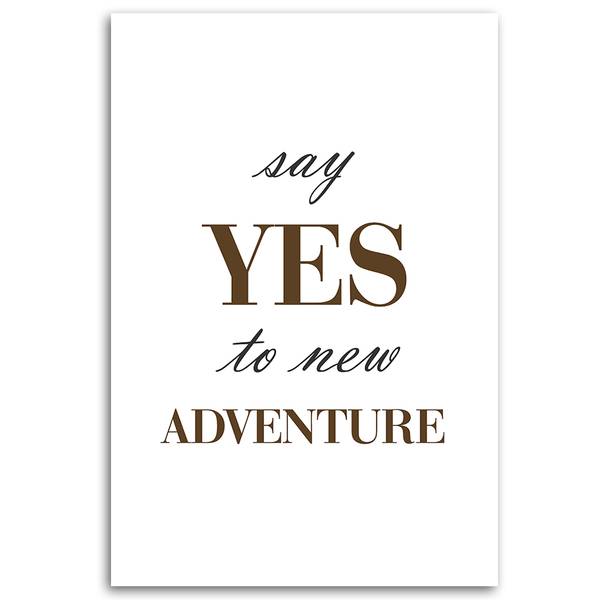 Tableau déco inscription « say yes » 40 x 60 cm