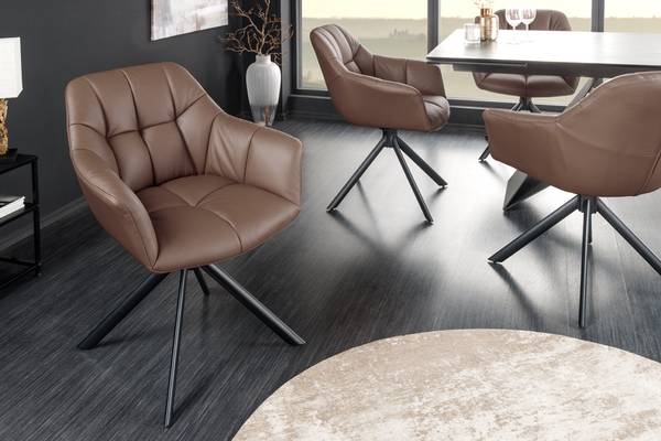 Drehbarer Stuhl PAPILLON Braun