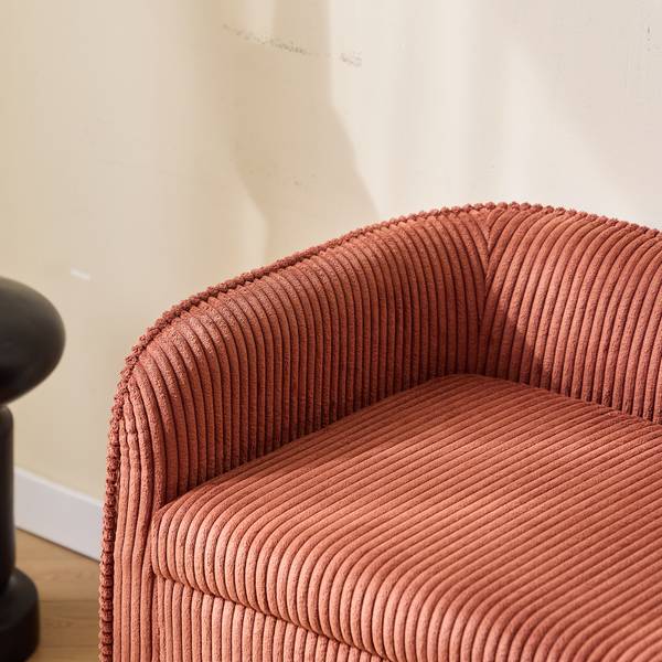 Sitzbank KIRKENES Rot - Textil - 89 x 56 x 51 cm