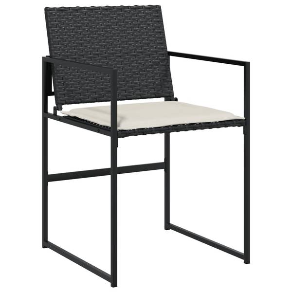 Chaise de jardin 4008581 (lot de 4) Noir - Acier - 50 x 81 x 51 cm