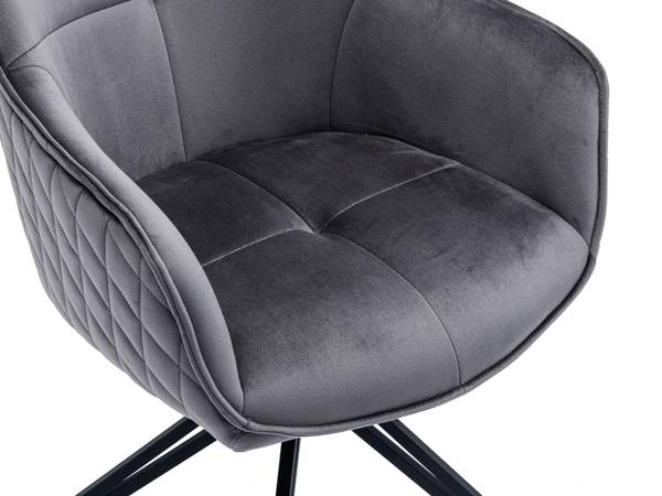 Essgruppe Miri Grau - Eiche - 76 x 100 cm