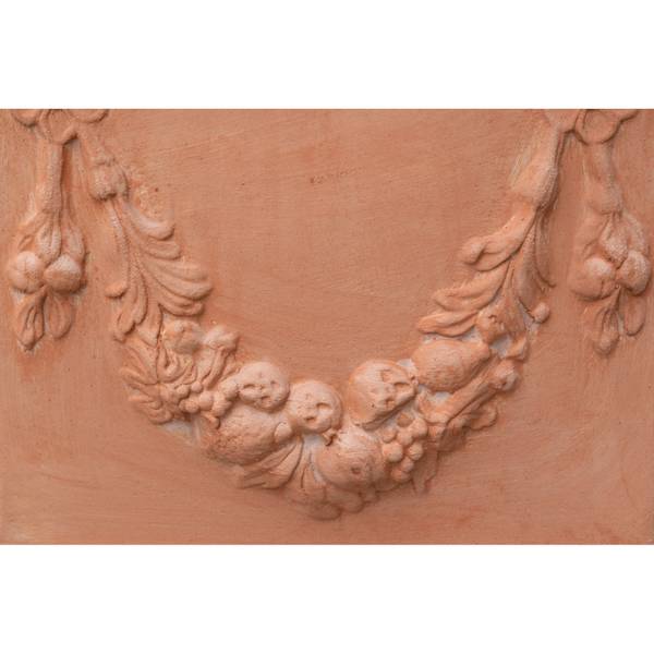 Pot carre FLORAL Marron - Terre cuite - 44 x 44 x 44 cm
