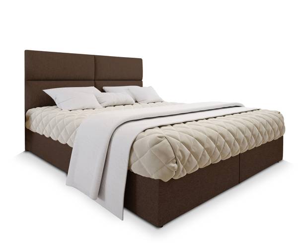 Boxspringbett LONIS Braun - Liegefläche Breite: 160 cm