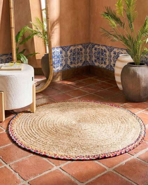 Teppich SATARA Beige - Naturfaser - 120 x 120 cm