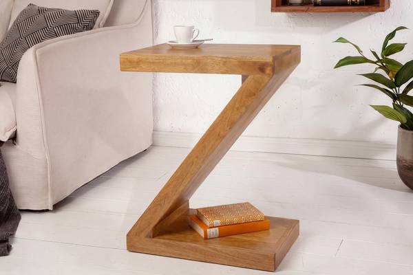 Beistelltisch Z Braun - Mango - 45 x 60 x 30 cm