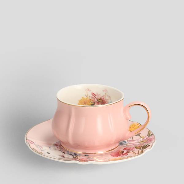 Tasse Mit Untertasse Sirsobunny (2-tlg.) Porzellan - 15 x 6 x 15 cm