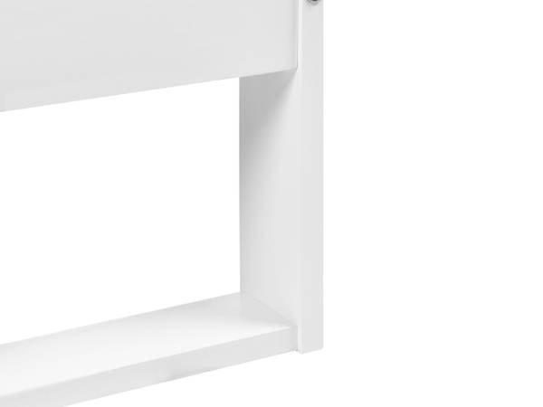Lit double TALAIRAN Blanc - Largeur de la surface de couchage : 140 cm