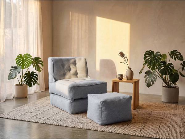 Schlafsessel ZONIRA Grau - Textil - 65 x 75 x 70 cm
