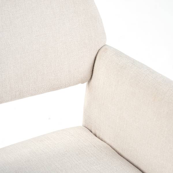 Bürostuhl Ross Kd Chenille BG BK Weiß - Chenille - 56 x 85 x 43 cm
