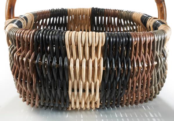 Aufbewahrungskorb WICKMULTCO HB Braun - Rattan - 41 x 38 x 49 cm