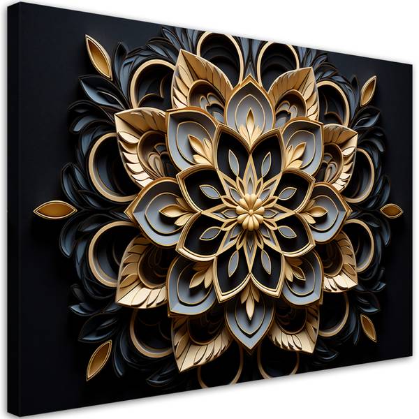 Tableau déco fleurs 3d 100 x 70 cm