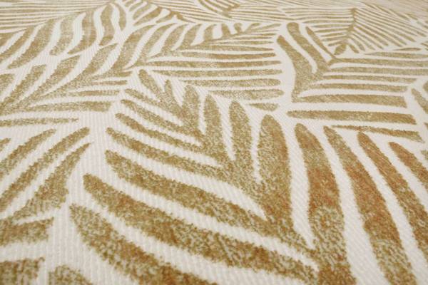 Kurzflorteppich Victoria Gold - Polyester - 80 x 2 x 150 cm