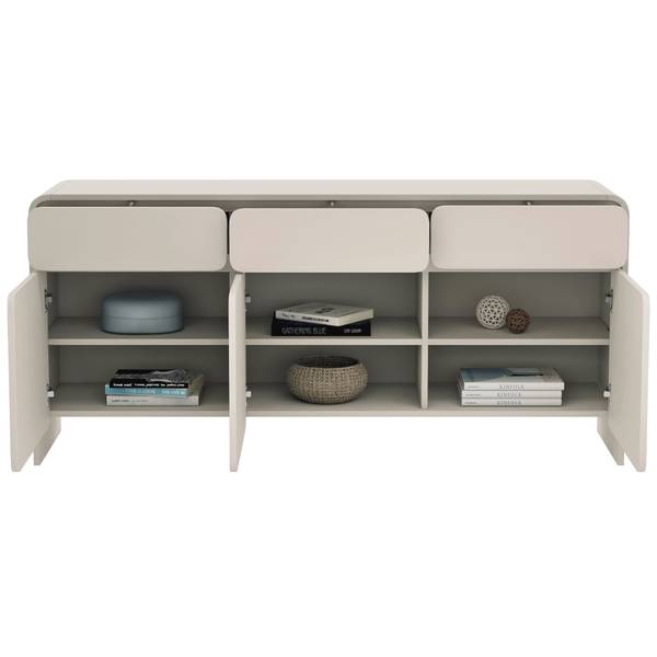 Sideboard LUMMO Grau - Melamin - 156 x 73 x 39 cm