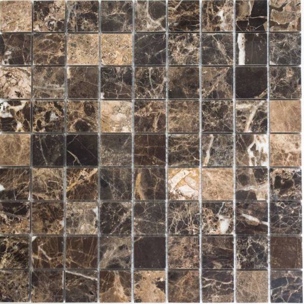Mosaikfliesen 42-1306 Braun - Stein - 31 x 31 x 31 cm