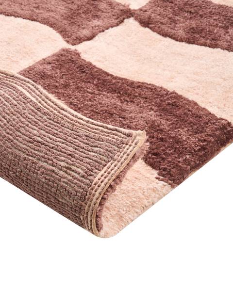 Teppich DIWANA Beige - Braun - Textil - 60 x 90 cm