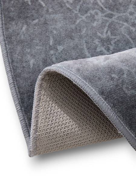 Waschbarer Teppich Miray Creme - Grau