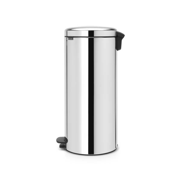 Treteimer NewIcon Hochglanz Grau - Breite: 29 cm