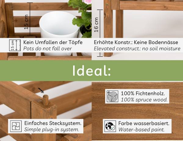 Pflanzenständer Placy2 Holz