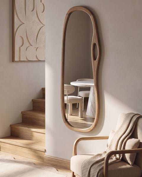Wandspiegel CORBARIEU Braun - Massivholz - 45 x 159 x 4 cm