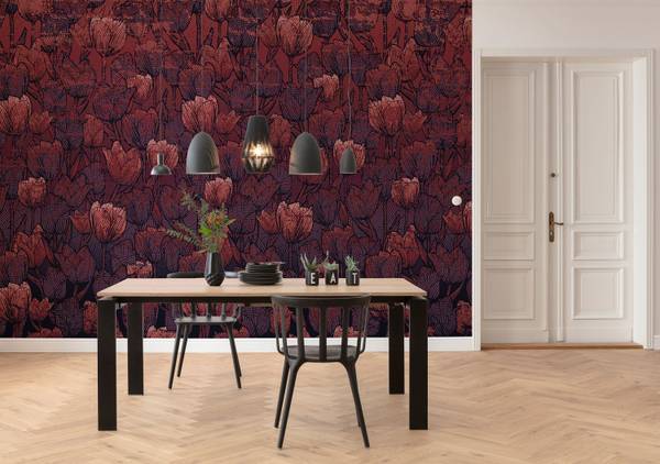 Fototapete 611861 Rot - Papier - 400 x 280 x 280 cm