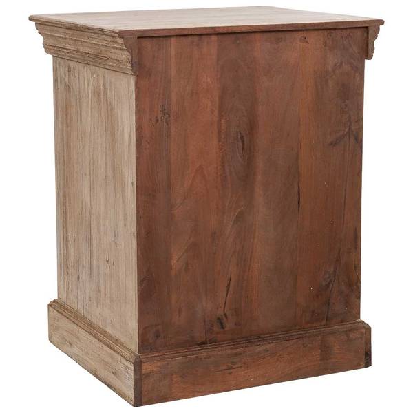 Beistelltisch 4523291904 Beige - Massivholz - 53 x 66 x 45 cm