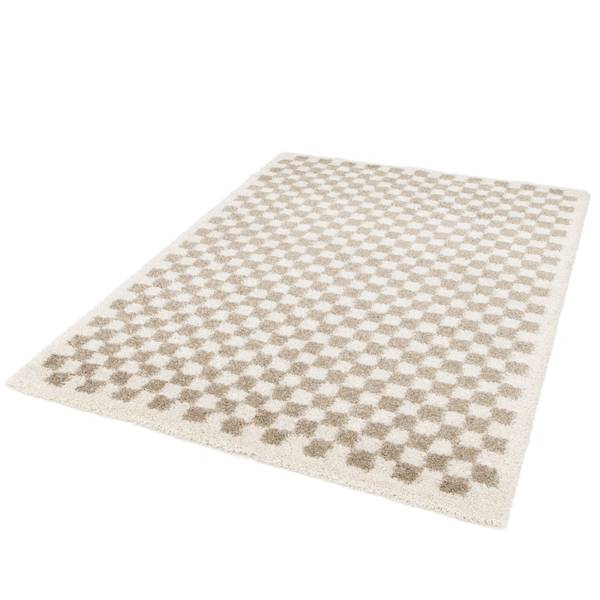Teppich CHECKERS Beige - 200 x 290 x 200 cm