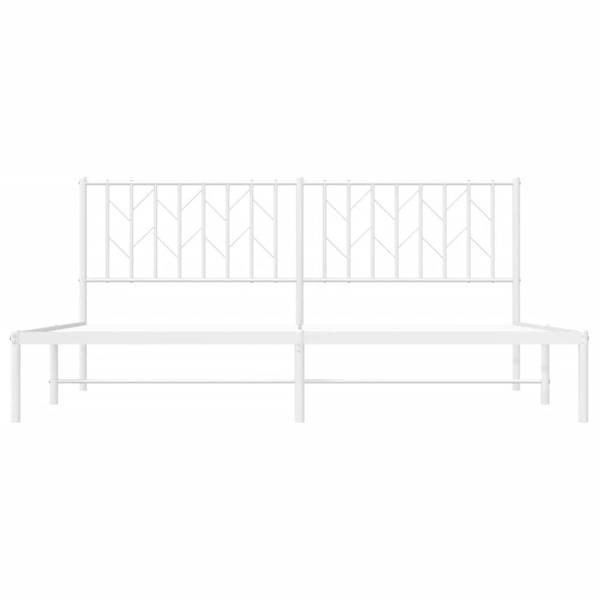 Cadre de lit 3032739-2 Blanc - 187 x 219 cm