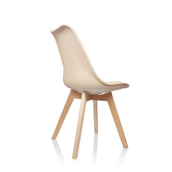 Schalenstuhl SCANDI 4 4er Set Beige