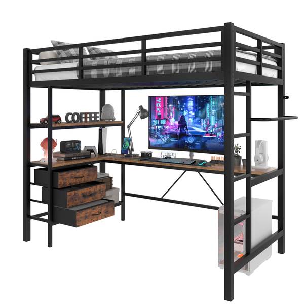 Kinderbett K-811 Schwarz