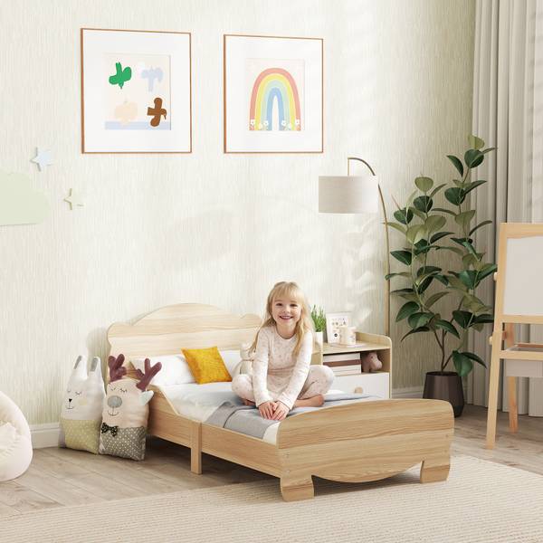 Kinderbett 313-022V90ND Braun - Holzwerkstoff - 80 x 55 x 144 cm