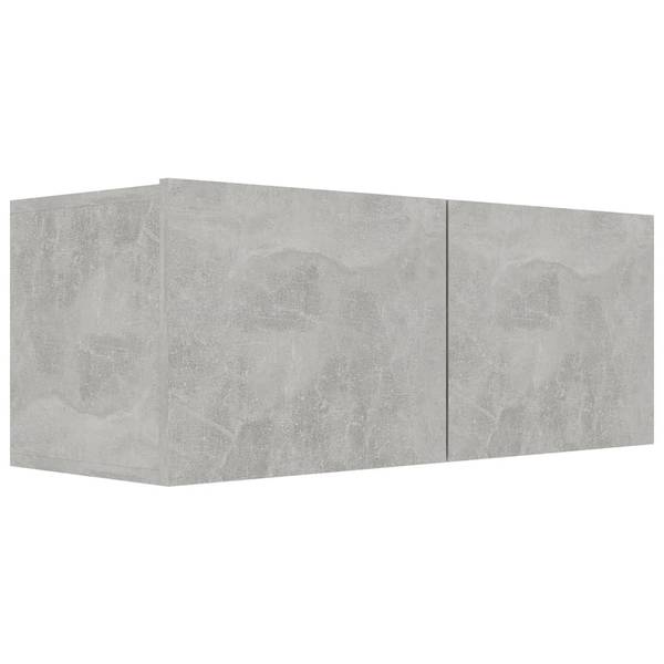 TV-Schrank 8er Set D251 Grau - Holzwerkstoff - 30 x 30 x 80 cm