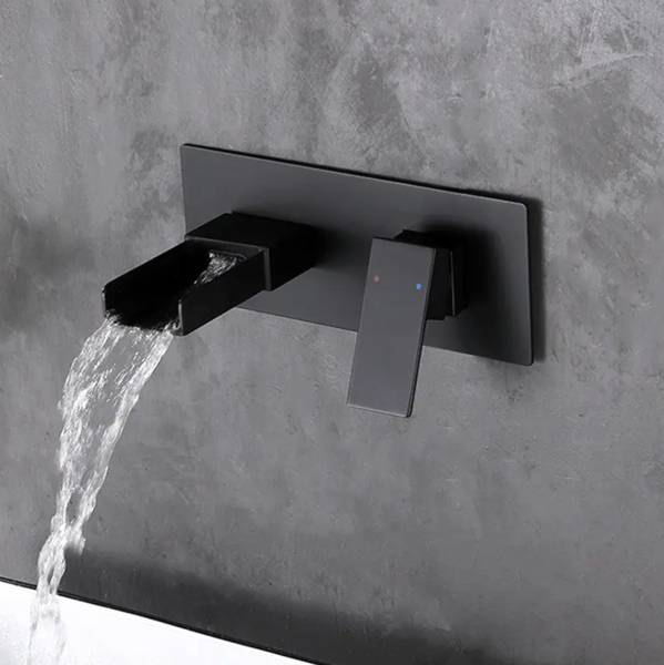 Waschbecken wasserhahn 007 Schwarz - Messing - 23 x 10 x 14 cm