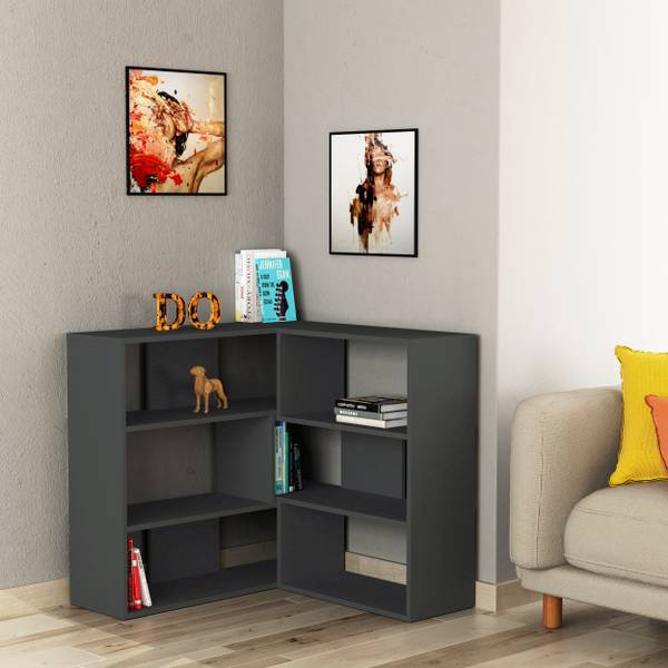 Bücherregal MOLLY Nr.3  Anthrazit Grau Anthrazit