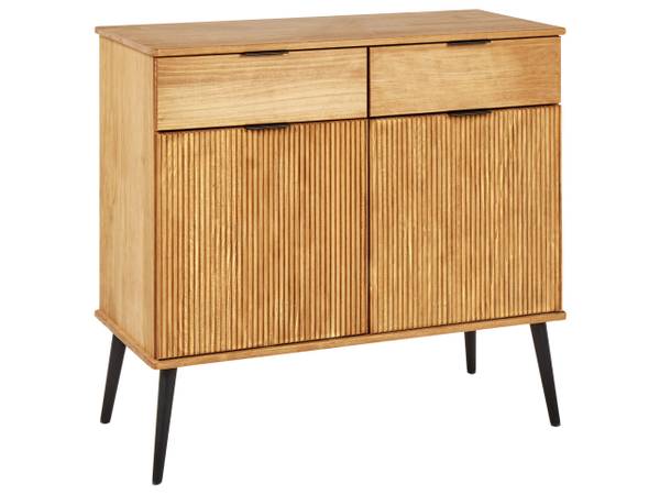 Sideboard TIMMINS Braun - Bambus - 100 x 90 x 45 cm