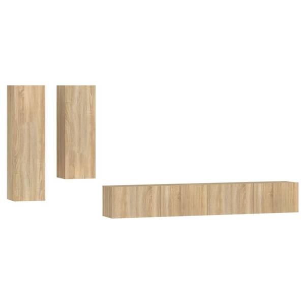 TV-Schrank 4er Set D179 Eiche Sonoma Dekor