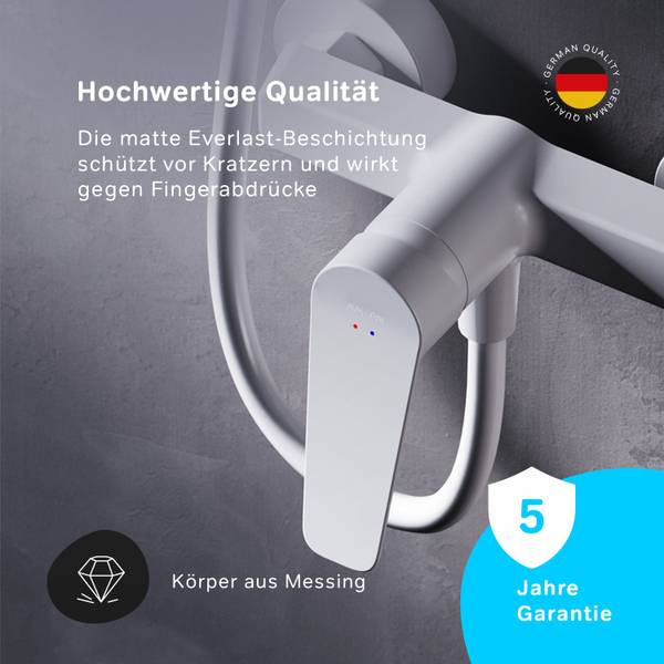 AM.PM Duscharmatur Wasserhahn Bad Weiß