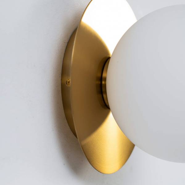 Wandleuchte Fonzo Gold - Metall - 15 x 17 x 18 cm
