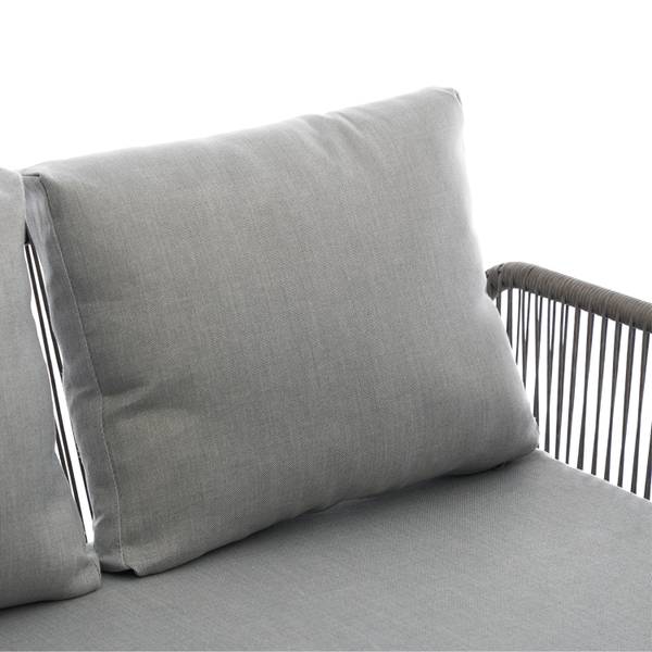 Ensemble de quatre pièces de jardin Gris - Matière plastique - 120 x 74 x 74 cm