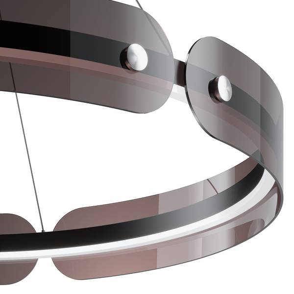 Hängelampe Modern Kos Grau - Metall - 62 x 10 x 62 cm