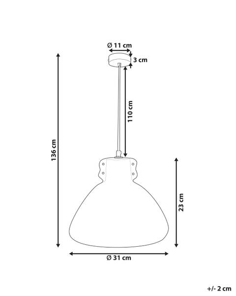 Lampe suspension MIGUELETE Blanc - Papier - 31 x 136 x 31 cm