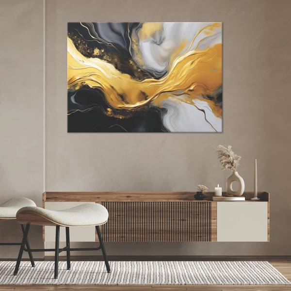 Canvas schilderij Marmer 90 x 60 cm
