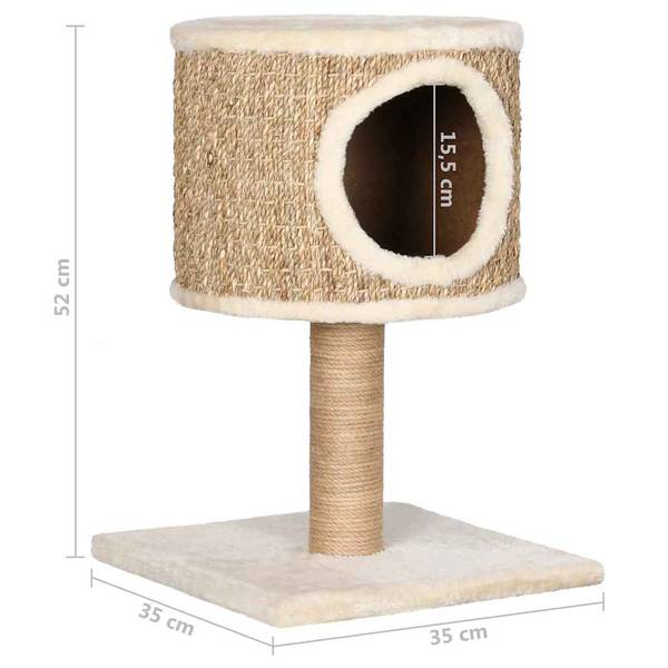 Arbre à chat 170972 Beige - Bois manufacturé - 35 x 52 x 35 cm