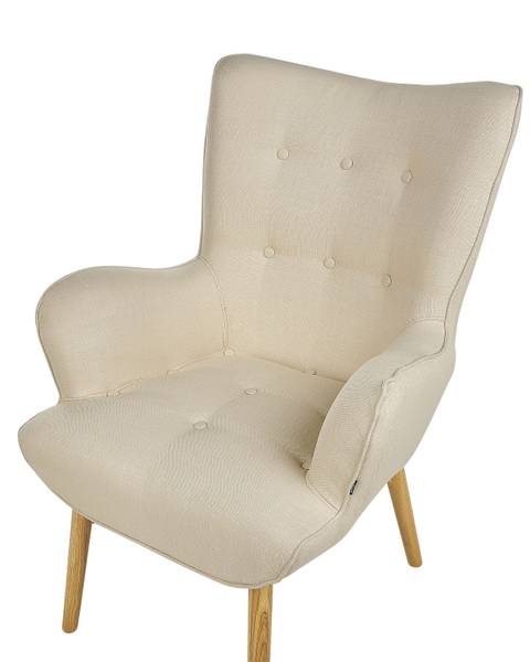 Sessel VEJLE 2-tlg Beige - Braun