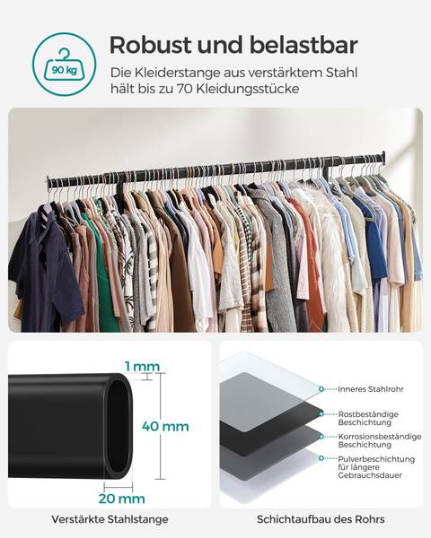 Schwerlastregal Banjul Schwarz