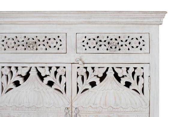 Sideboard 1684 Braun - Massivholz - 40 x 90 x 180 cm